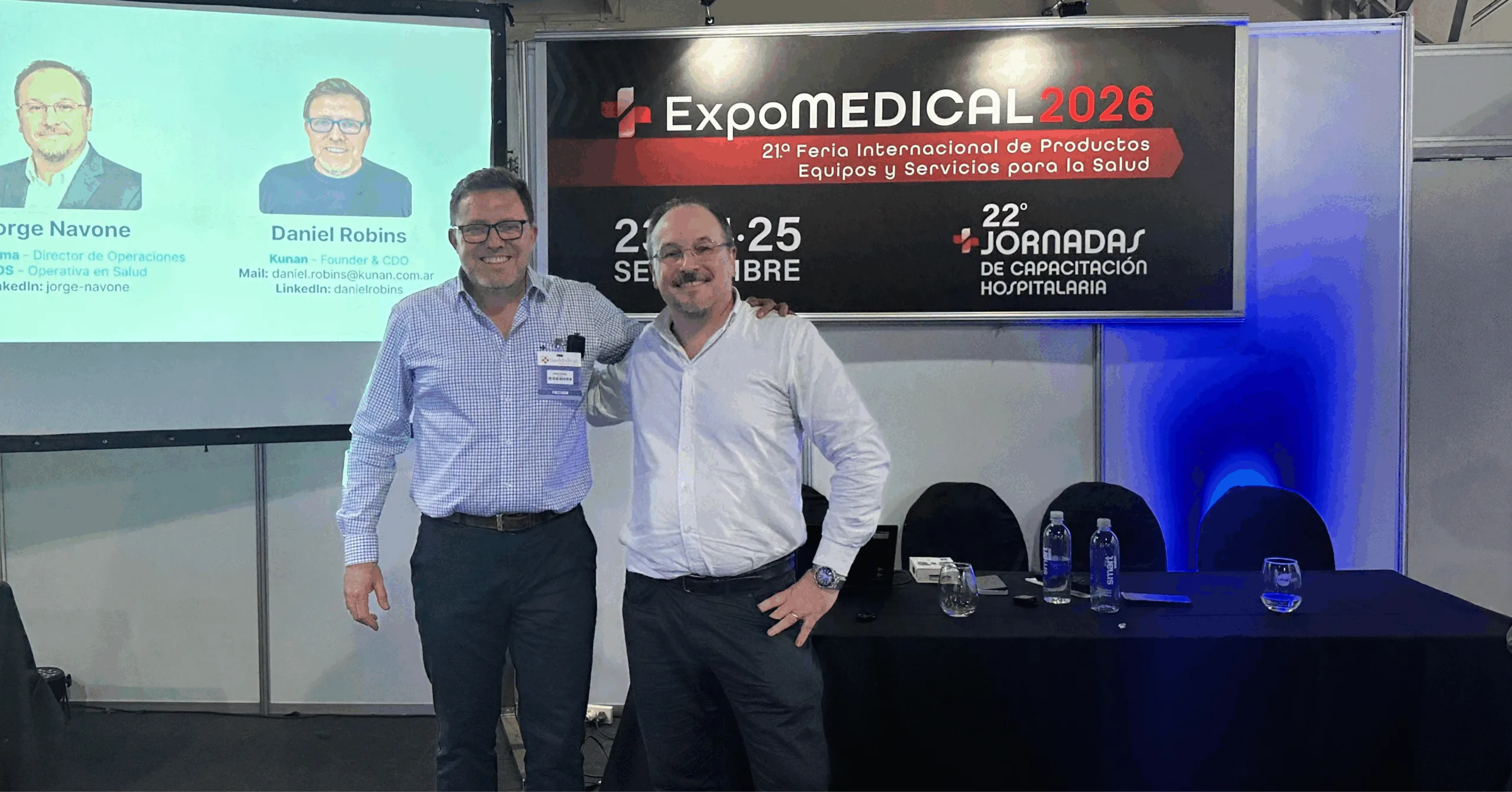 Daniel Robins y Jorge Navone